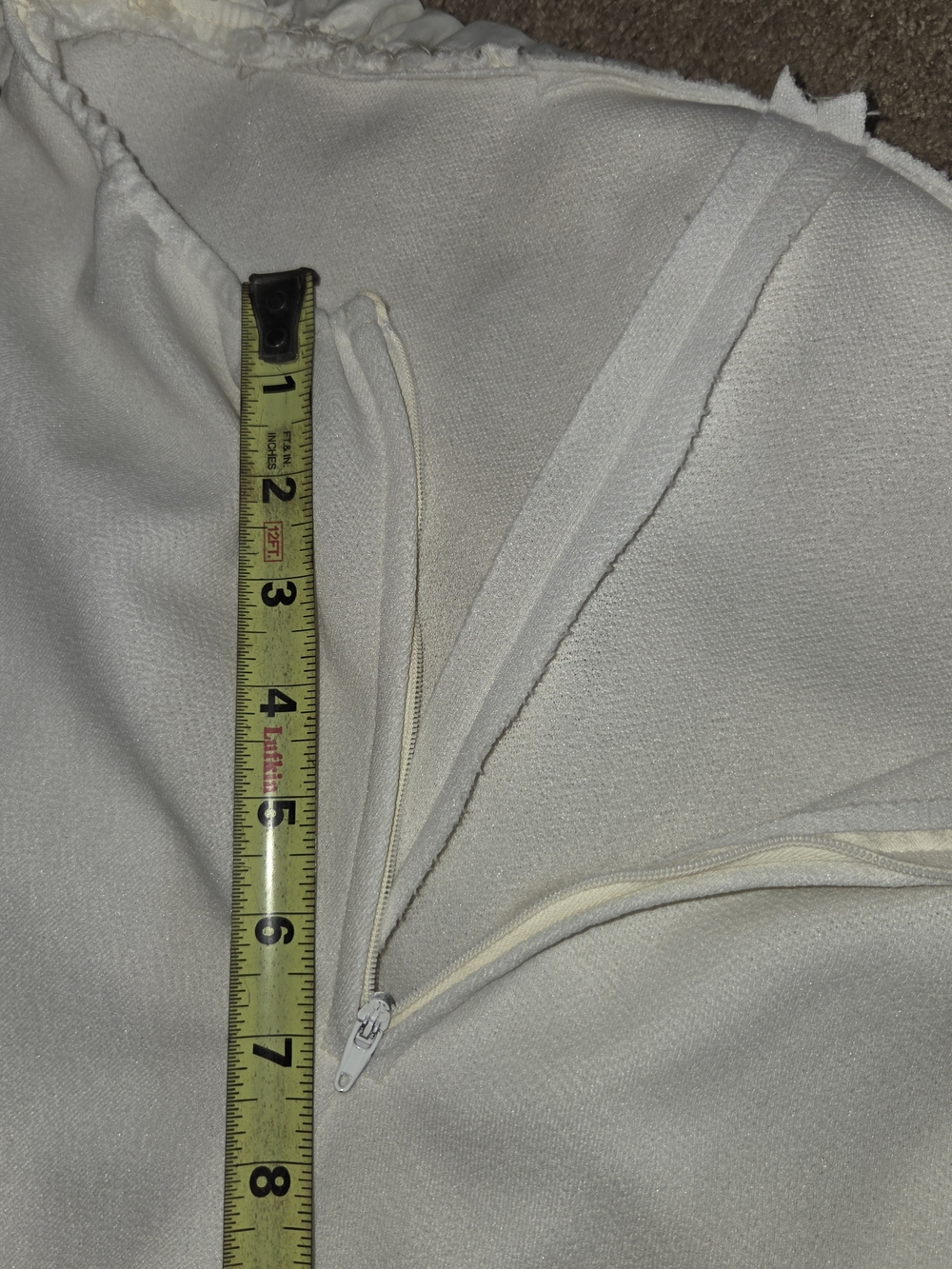 Vintage 1970s/80s White Halter Maxi Dress | Open Back | ILGWU Union Made - Picture 10 of 11